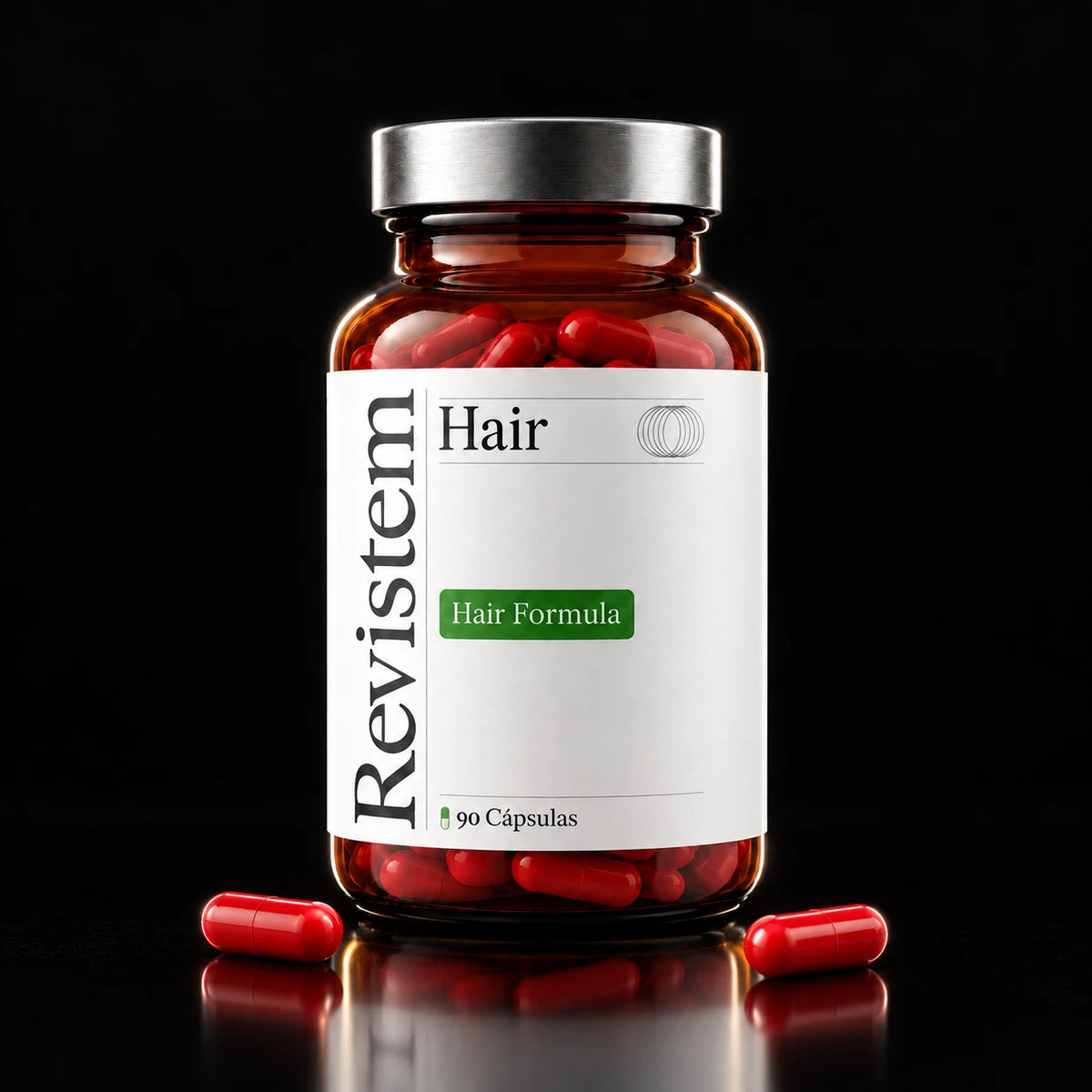 Revistem Hair sobre fondo negro